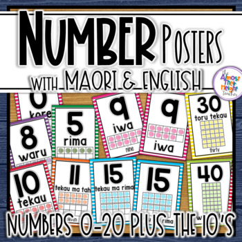 Te Reo Maori Number 0-20 Posters for the New Zealand Classroom | TpT