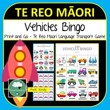 Preview of Te Reo Maori VEHICLES Bingo Game