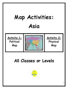 Preview of Map Activities: Asia