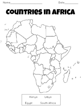 7th Grade Physical Map Of Africa Blank - Best Map Collection