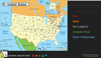 Preview of Map & Chart Analysis Skills - Pear Deck