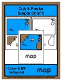 Map - Columbus - Cut & Paste Craft - Super Easy Perfect fo