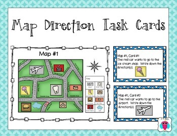 Preview of Map Direction Cards