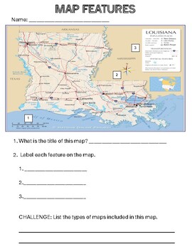 Preview of Map Features | Parts of a Map