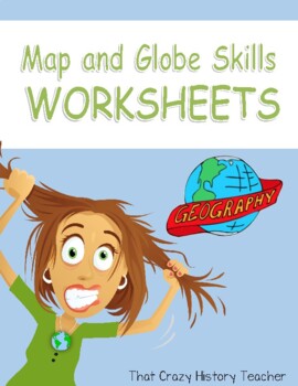 Preview of Map & Globe Skills Worksheet GSE Map Skills 1-11