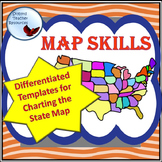 Map Hunt Chart Graphic Organizer for Teaching Map Skills D