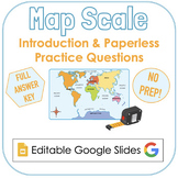 Map Scale: Introduction and Paperless Practice Questions (
