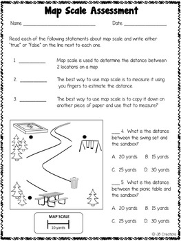 map scale resources an intermediate social studies bundle