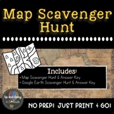 Parts of a Map,Google Maps & Google Earth Scavenger Hunt