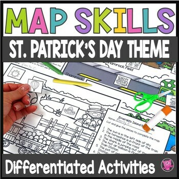 Preview of Leprechaun St. Patricks Day Map Skill Activities - Leprechaun Pot of Gold Maps