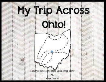 Preview of Map Skills Activity (My Trip Across Ohio Using a Map Scale!)