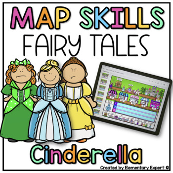Preview of Map Skills Cinderella Fairy Tales Digital and Printable Maps
