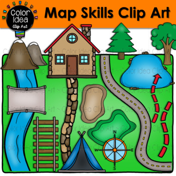 Preview of Map Skills Clip Art