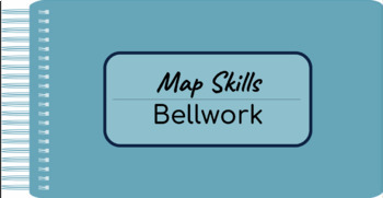 Preview of Map Skills Daily Bellwork