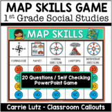 Map Skills PowerPoint Game – First Grade Social Studies Di