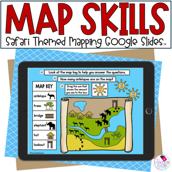 Preview of Map Skills - 1st Grade Mapping - Social Studies - Google Slides™
