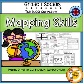 Preview of Map Skills Grade 2 Activities | 2nd Grade Map Skills | Parts of a Map and More