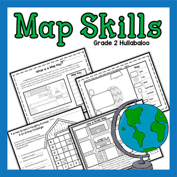 Preview of Map Skills - Grid, Scale, Map Keys and Map Flip Book