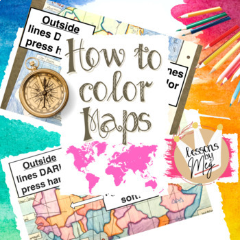 Preview of Map Skills: How to Color Maps