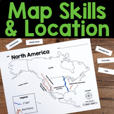 Map Skills & Location - Social Studies Grid Maps, Landform