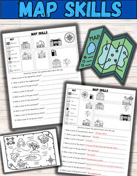 Preview of Map Skills | Map Elements | Reading a Map Activities