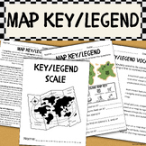Map Skills - Key - Legend - Road Map - Symbols - Landmarks - U.S.