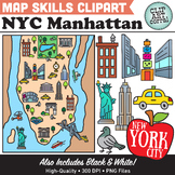 Map Skills Clipart NYC Manhattan Maps