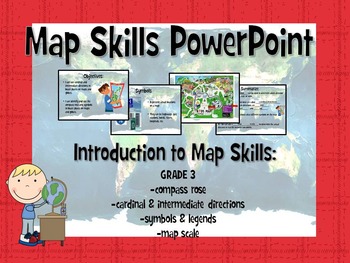 Preview of Map Skills Powerpoint