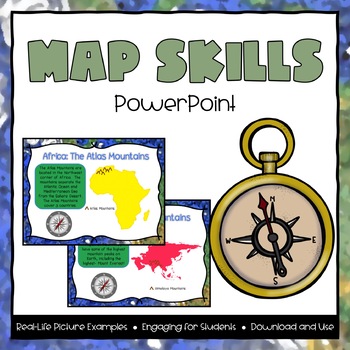 Preview of Map Skills Powerpoint