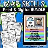 Map Skills Print & Digital Activities BUNDLE