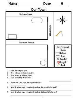 Map Skills Quiz/Worksheet by TeachingFromTheBalcony | TPT