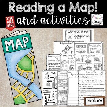 Preview of Map Skills- Reading a Map and Activities