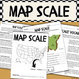Map Skills - Scale - State Map - Maps - U.S.