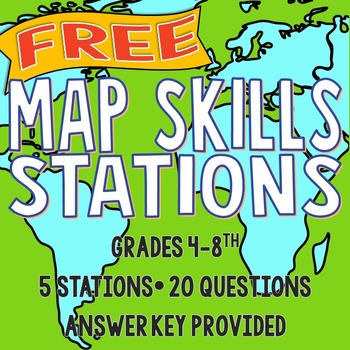 Preview of Map Skills Stations