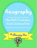 Map Skills Study Guide and Vocabulary Test