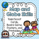 Map Skills Game, Reading Passages with Questions, and Posters