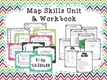 Preview of Social Studies:  Map Skills MEGA Unit & Workbook! Digital Resource