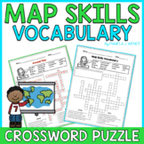 Map Skills Vocabulary Crossword Puzzle
