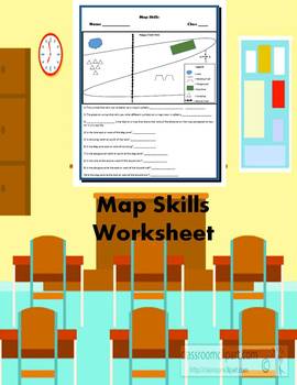 Preview of Map Skills Worksheet