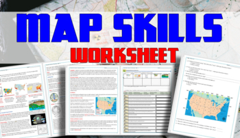 Preview of Map Skills Worksheet