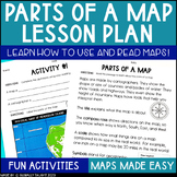Map Skills Worksheets - Parts of a Map Lesson Plan - Geogr