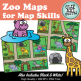 Map Skills Zoo Maps Clip Art