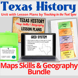 Map Skills and Geography Bundle - 4th Grade Texas History