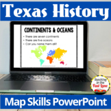 Map Skills and Texas Geography Powerpoint - 4th Grade Texa
