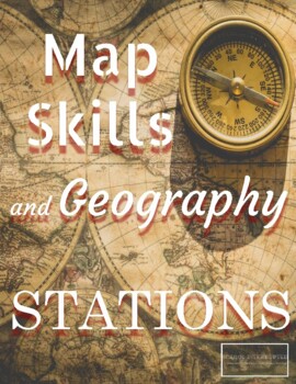 Preview of Map Skills and Geography Stations and Activities