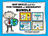 Map Skills and the Five Themes of Geography BUNDLE