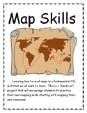 Map Skills for 3rd - 6th Grade Lapbook