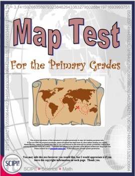 Preview of EDITABLE Geography Map Test for the Primary Grades