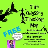 Map The Odyssey: Free Map for Interactive Notebook, Fun Activity