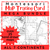 The Seven Continents Map Tracing Cards : MEGA BUNDLE!